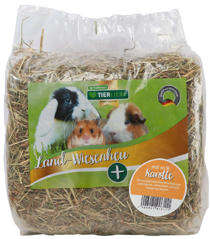 TIERLIEBE Land- und Wiesenheu mit Karotten